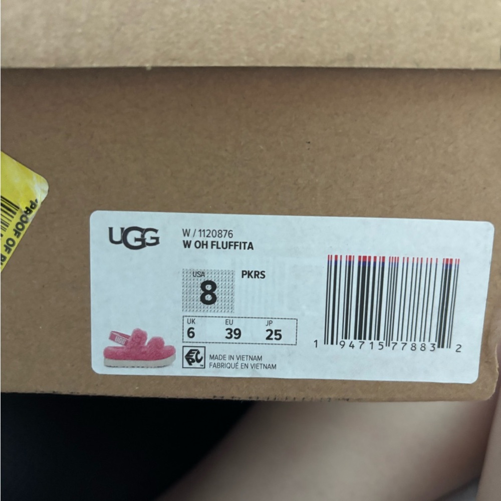 UGG Pink Fluffita Slippers